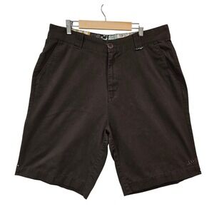 Vintage LOST ENTERPRISES Mens 36 Chino Y2K Skateboard Shorts Brown‎ 24 in Long
